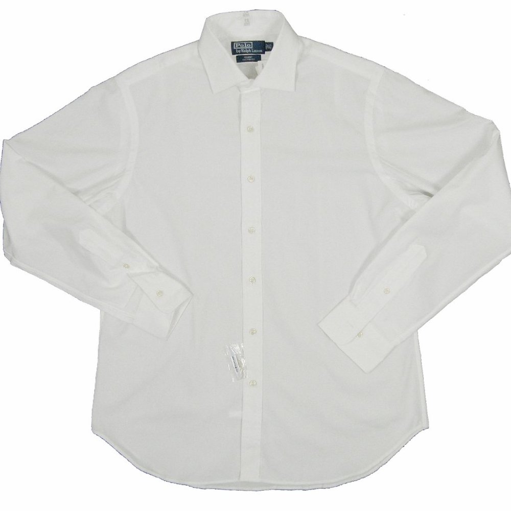 NEW Polo Ralph Lauren Regent Style Dress Shirt! 17 32 33 Off White Custom Fit